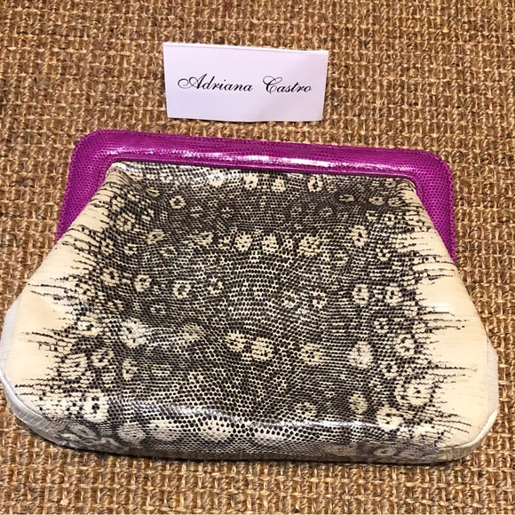 Gorgeous Adriana Castro Python Eva Clutch Custom Made - Picture 5 of 10